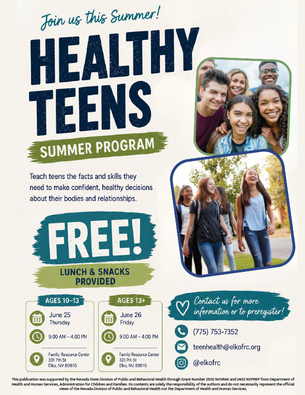 Healthy Teens Summer Program Ages 13-18