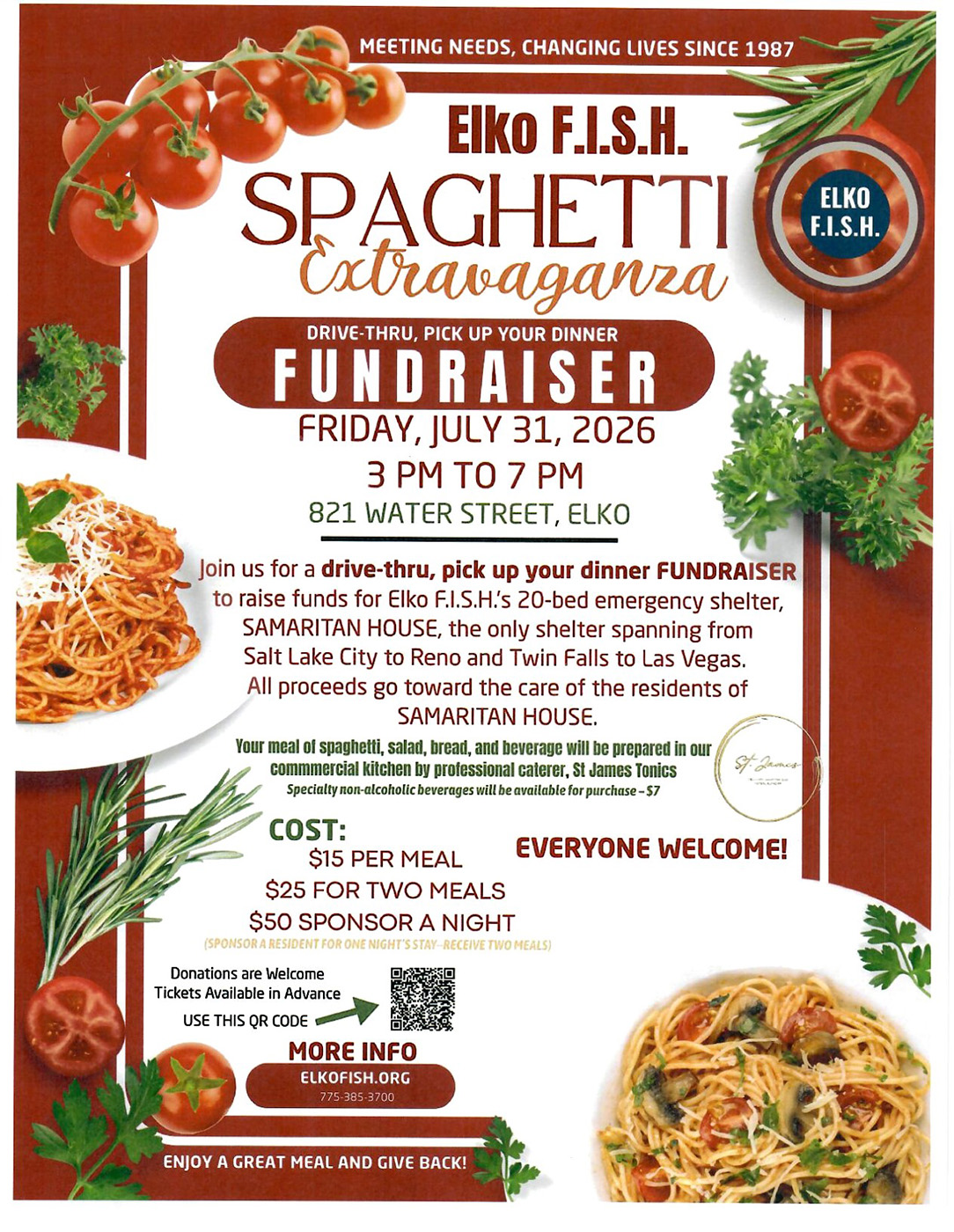 Elko F.I.S.H. Spaghetti Extravaganza
