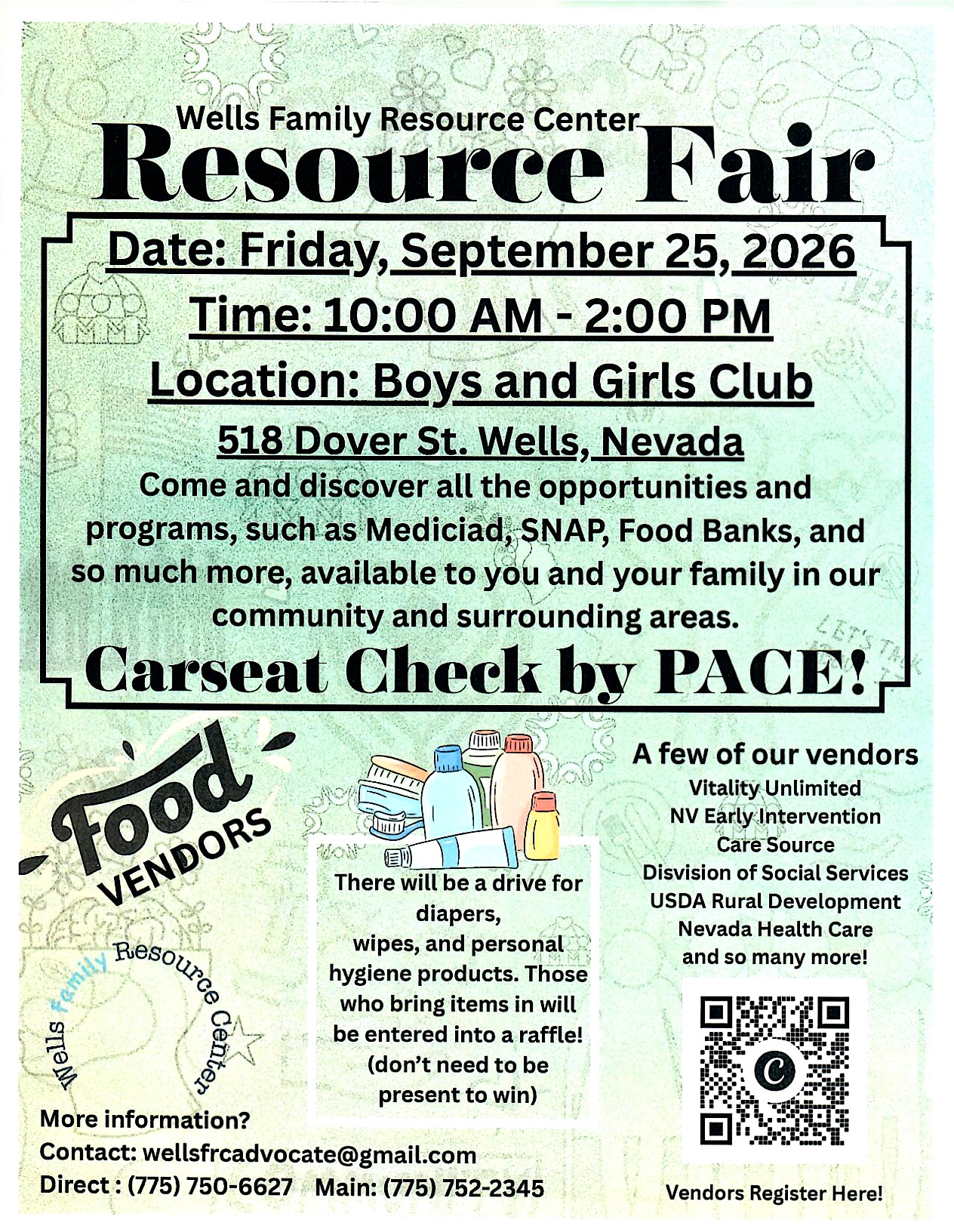 Wells Family Resource Center Resource Fair